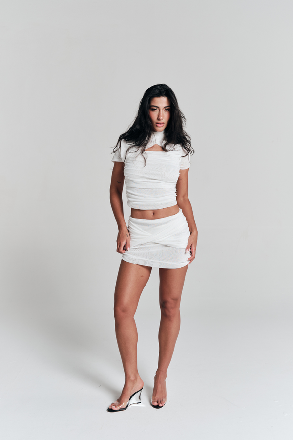 Mini Saia Nuit Off White