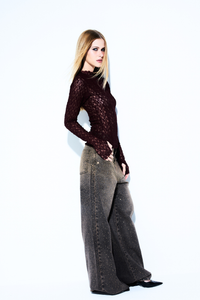 Blusa Renda Fallen Angel Vinho