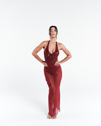 Combo: Body Dune + Saia Longa Dune Vermelho