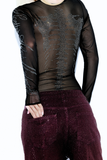 Body Tule Strass Esqueleto