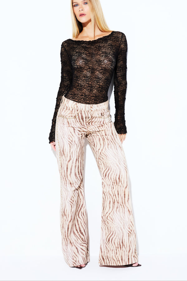 Body Manga Longa Renda