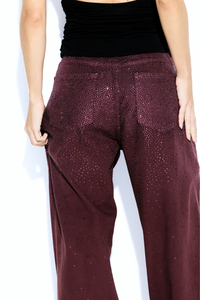 Calça Jeans Supernova Vinho