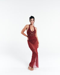 Combo: Body Dune + Saia Longa Dune Vermelho