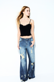 Calça Jeans Flare Dirty