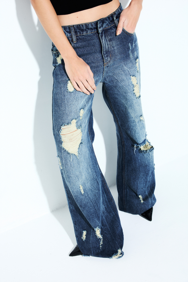 Calça Jeans Flare Dirty