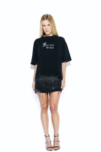 Mini Saia Jeans Supernova Black