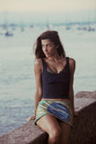 Regata Push Up Azul Brasil