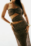 Vestido Longo Recortes Elaris