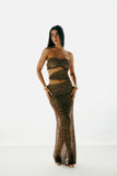 Vestido Longo Recortes Elaris