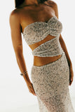 Vestido Longo Recortes Elaris