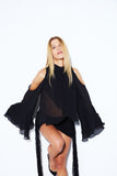 Blusa Transpasse Preto